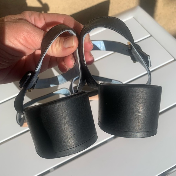 Sesto Meucci black leather sandals size 7.5 M - Picture 13 of 13